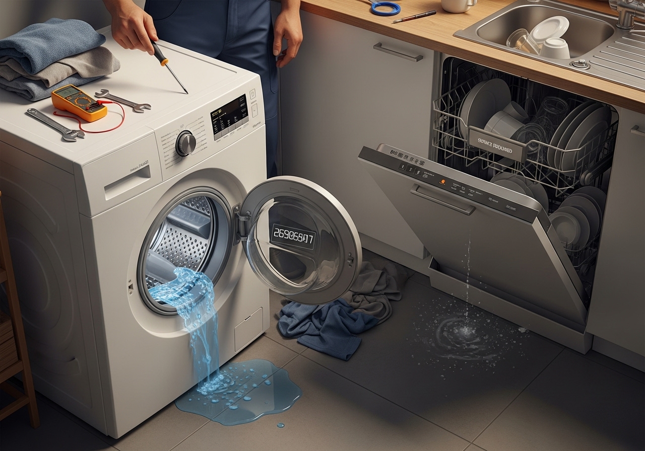 Camasir ve Bulasik Makinesi Tamiri Yaygin Arizalar